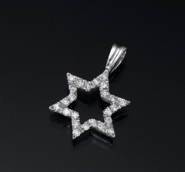 תליון מגן דוד קווי מתאר